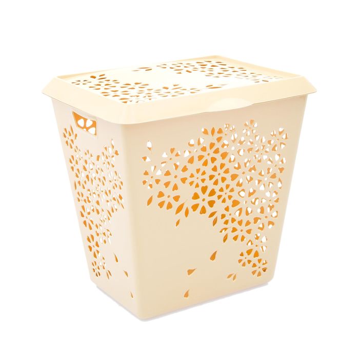 Корзина для белья "Эстель", цвет бежевый