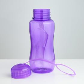 Бутылка для воды, 550 мл, 19 х 7 см, микс от Сима-ленд