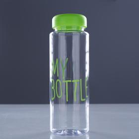 Бутылка для воды "My bottle", 500 мл, 19.5 х 6 см, микс от Сима-ленд