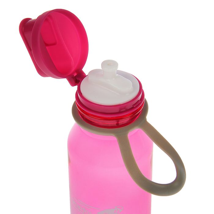 Бутылка для воды спортивная «Велоспорт», 500 мл, розовая