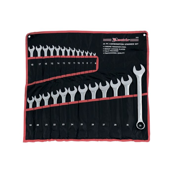 Набор ключей комбинированных MATRIX, 6 - 32 мм, 25 шт