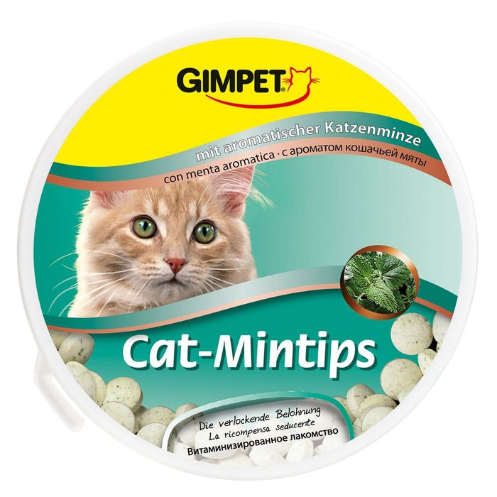 Лакомство для кошек Gimpet "Cat-Mintips" с кошачьей мятой, 90 шт, 50 г