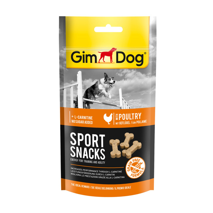 Лакомство для собак Gimdog "Спортснекс" курица и L-карнитин, 60 г