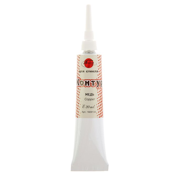 Контур по стеклу и керамике Metallic 20мл ТАИР 1609134 Медь