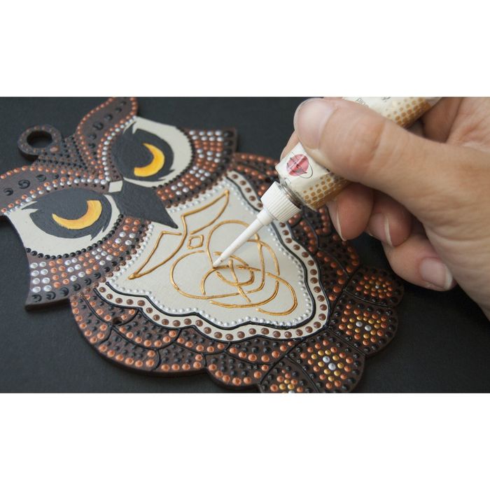 Контур по стеклу и керамике Metallic 20мл ТАИР 1609141 Жёлтый металлик