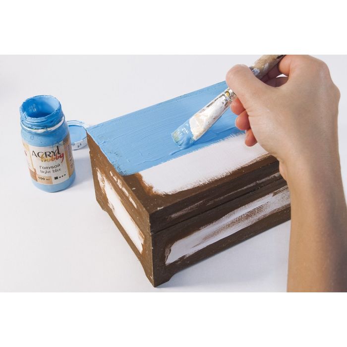 Краска акриловая Matt 100 мл ТАИР Acryl hobby Матовый 0301044 Окись хрома