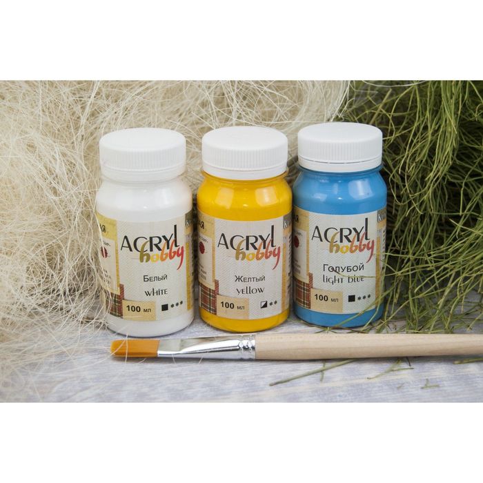 Краска акриловая Matt 100 мл ТАИР Acryl hobby Матовый 0301044 Окись хрома