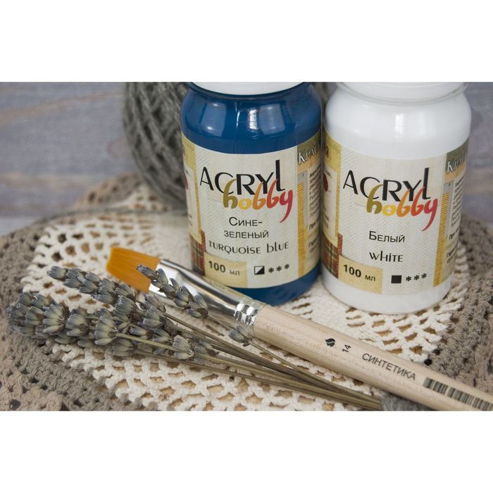 Краска акриловая Matt 100 мл ТАИР Acryl hobby Матовый 0301044 Окись хрома