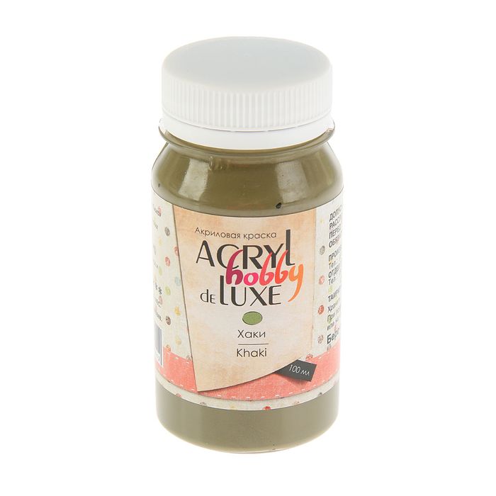 Краска акриловая Pastel 100 мл ТАИР Acryl hobby DeLux l 0301170 Хаки