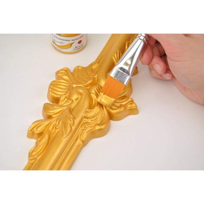 Краска акриловая Metallic 20 мл ТАИР Decolor 0603126 Золото Червонное