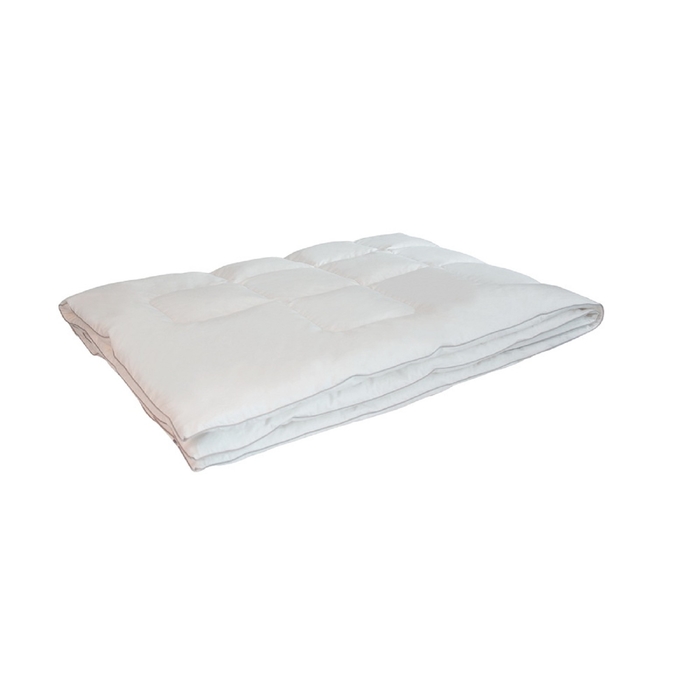 Одеяло DARGEZ ВИЛЛАРС 140х205 стандартное, белый пух первой категории, перкаль