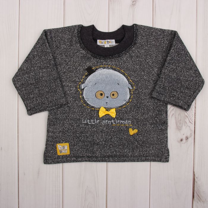 Кофта "Толстовка", рост 80 см, цвет антрацит в208_М