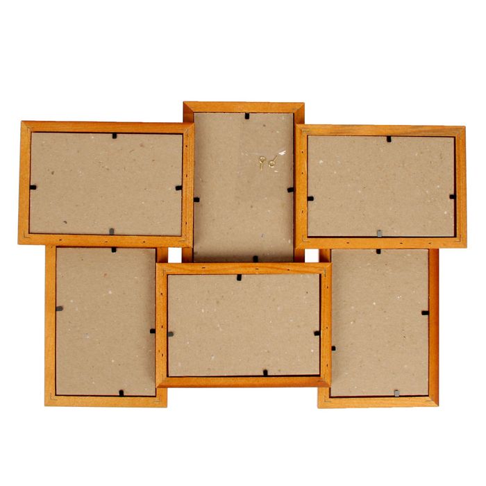 Фоторамка на 6 фото 10х15 см, орех