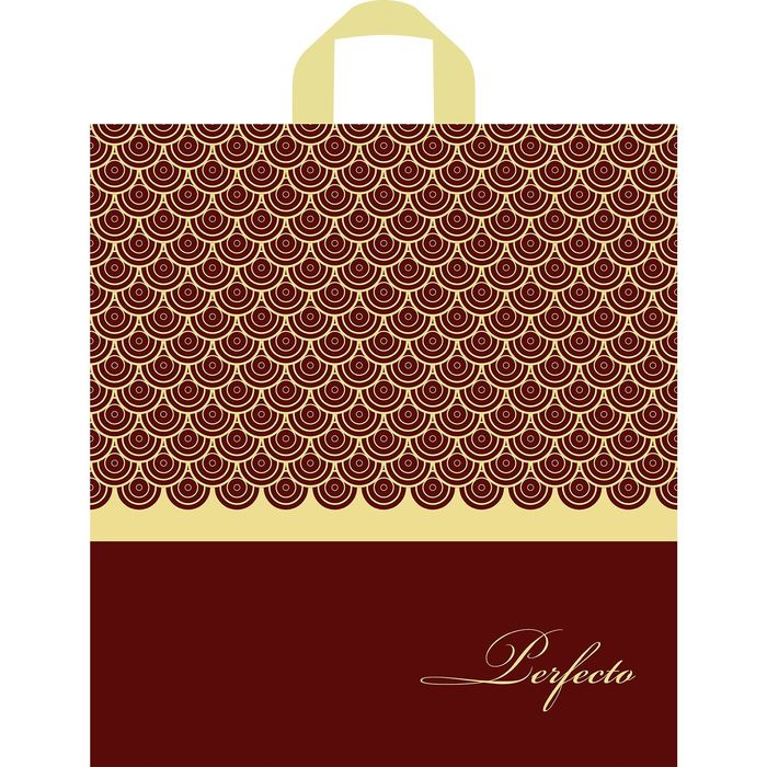 Пакет "Перфекто Ред", полиэтиленовый с петлевой ручкой, 46х42 см, 95 мкм