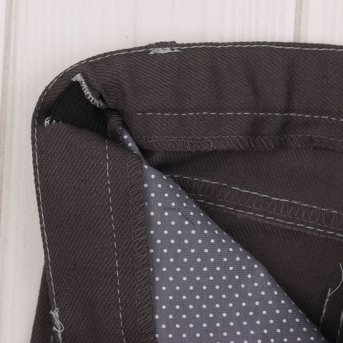 Брюки джинсовые "бананы", рост 74 см, цвет серый в528_М