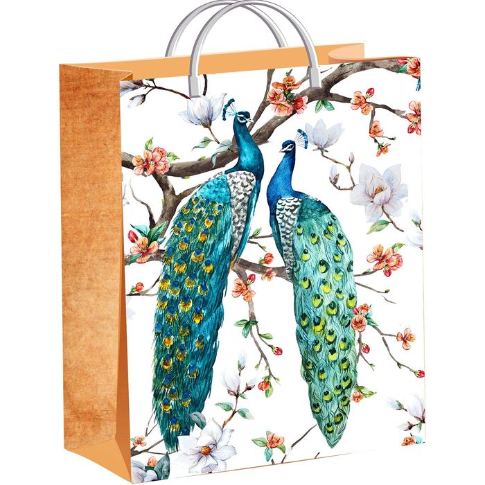 Пакет "Павлины", мягкий пластик, 40 х 30 см, 140 мкм