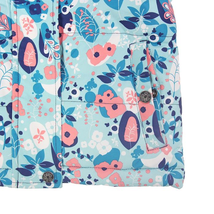 Комплект зимний (куртка, полукомбинезон) Сказки леса, рост 98 см, цвет голубой W16107