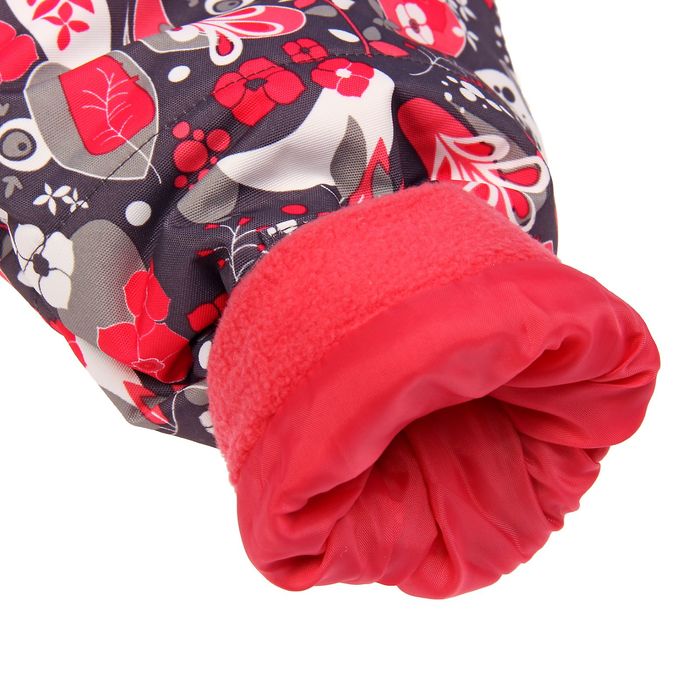 Комплект зимний (куртка, полукомбинезон) Сказки леса, рост 100 см, цвет красный W16107