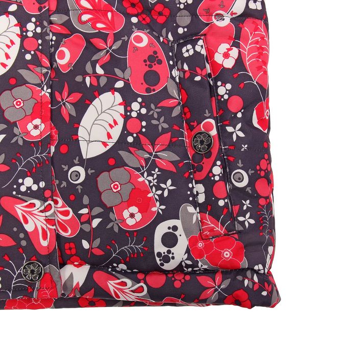 Комплект зимний (куртка, полукомбинезон) Сказки леса, рост 100 см, цвет красный W16107