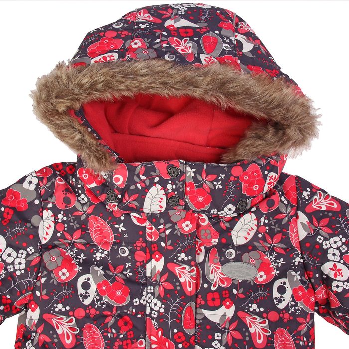 Комплект зимний (куртка, полукомбинезон) Сказки леса, рост 100 см, цвет красный W16107