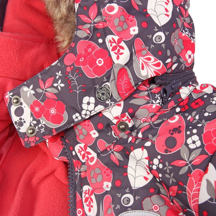 Комплект зимний (куртка, полукомбинезон) Сказки леса, рост 100 см, цвет красный W16107