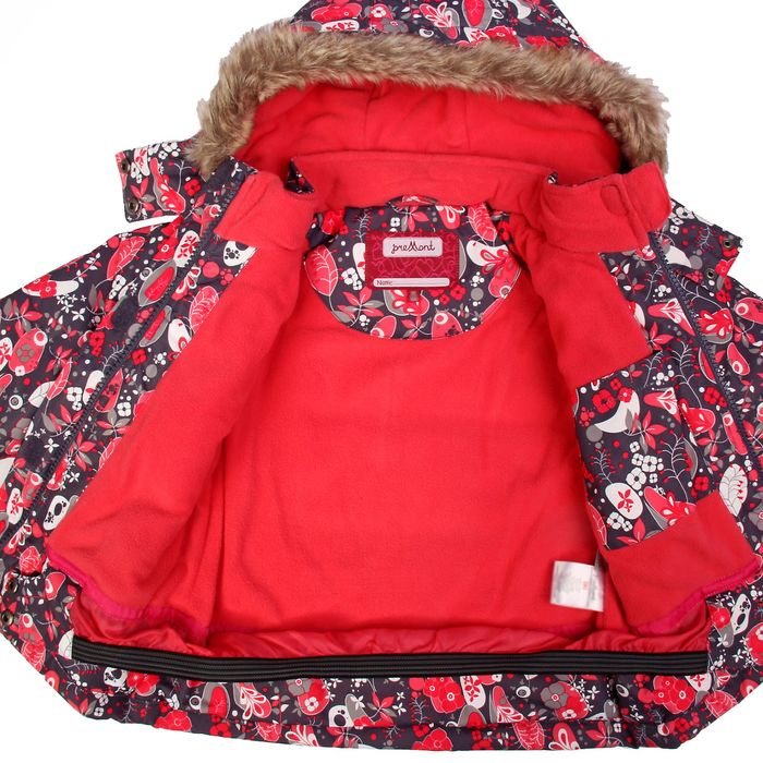 Комплект зимний (куртка, полукомбинезон) Сказки леса, рост 100 см, цвет красный W16107