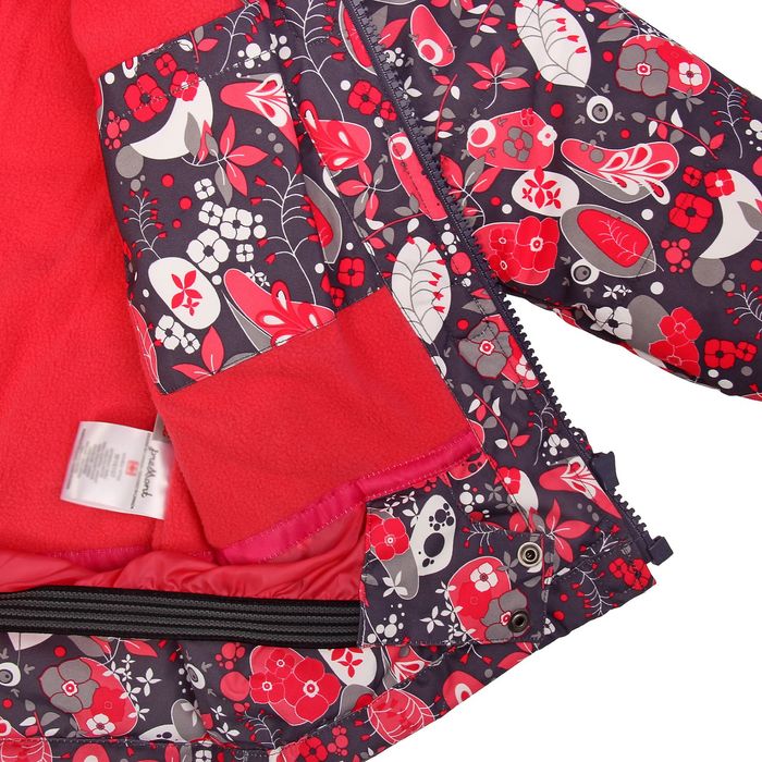 Комплект зимний (куртка, полукомбинезон) Сказки леса, рост 100 см, цвет красный W16107