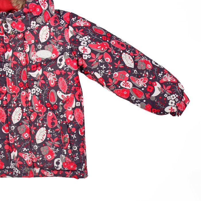 Комплект зимний (куртка, полукомбинезон) Сказки леса, рост 100 см, цвет красный W16107