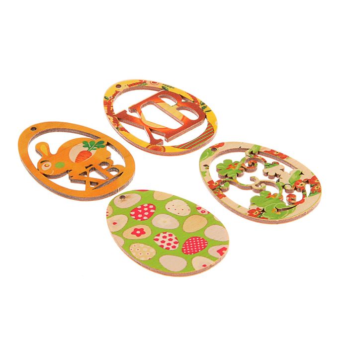 Набор подвесок «Пасхальные яйца», 4 шт