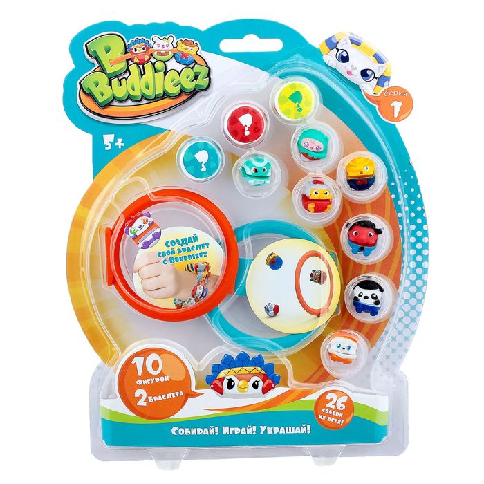 Игровой набор "10 шармов-персонажей и 2 браслета"