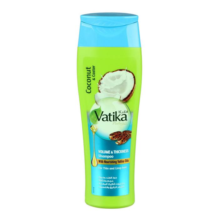 Шампунь для волос Dabur VATIKA Naturals Volume & Thickness для придания объёма, 200 мл