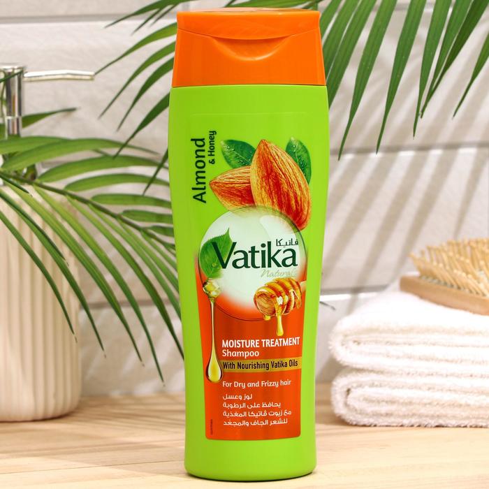 цена Шампунь для волос Dabur VATIKA Naturals Moisture Treatment увлажняющий, 400 мл