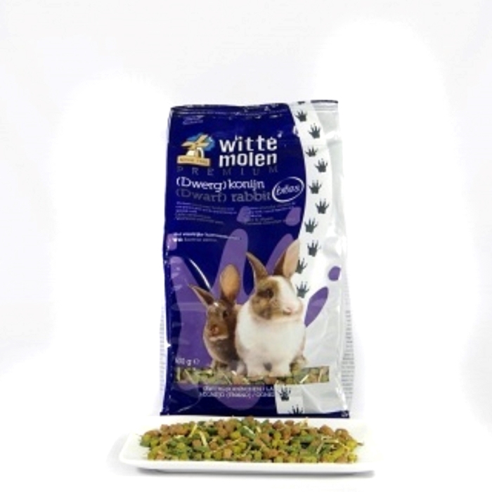 Корм Witte Molen Premium Bites Rabbit для привередливых кроликов, крупные гранулы, 600 г