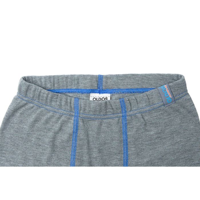 Кальсоны для мальчика, рост 104 см, цвет серый меланж/голубой 001МК