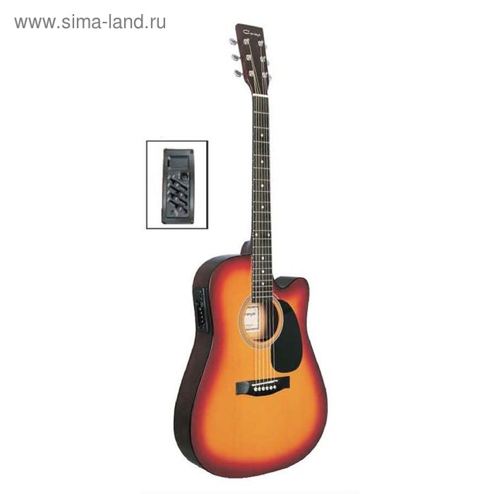 Электроакустическая гитара Caraya F631CEQ-BS caraya f641eq bk гитара электроакустическая