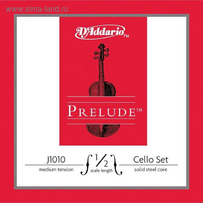 Струны для виолончели D'Addario J1010-1/2M Prelude, 1//2, среднее натяжение