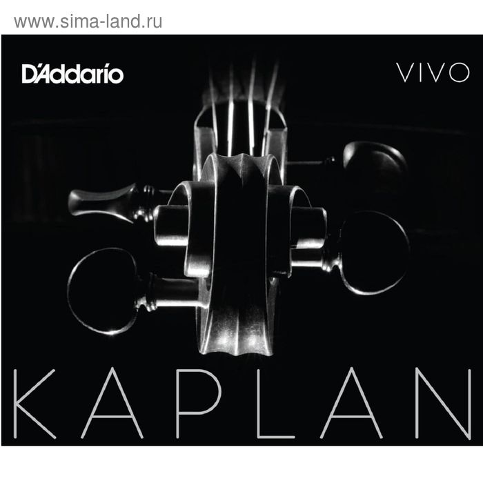 фото Струны для скрипки d'addario kv310-4/4m kaplan vivo, среднее натяжение d`addario