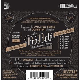 

Струны для классической гитары D'Addario EJ46-3D Pro-Arte Nylon