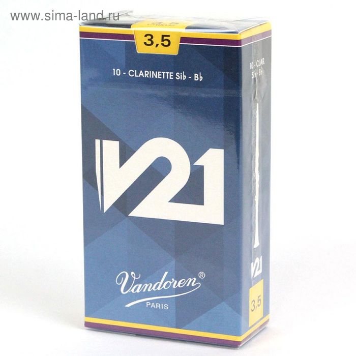 

Трости для кларнета Bb Vandoren CR8035 V21 №3.5, 10шт