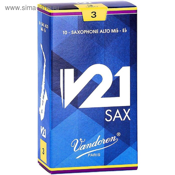 

Трости для саксофона альт Vandoren SR813 V21, размер 3, 10шт