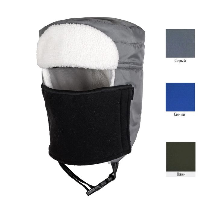 Шапка-ушанка «Полюс», размер 57-58, цвет микс, однотонные