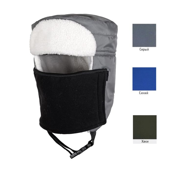 Шапка-ушанка «Полюс», размер 61-62, цвет микс, однотонные