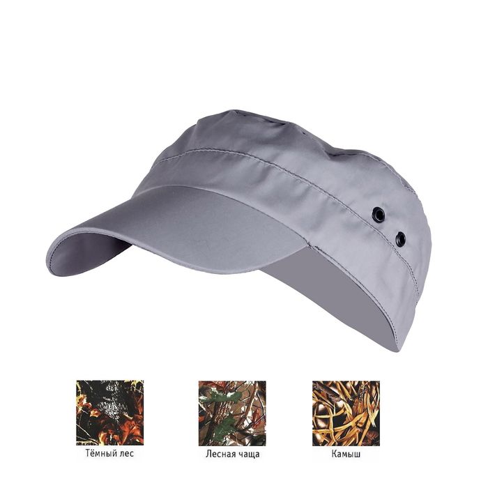 Кепка летняя «Таблетка», размер 61-62, цвет тёмный лес