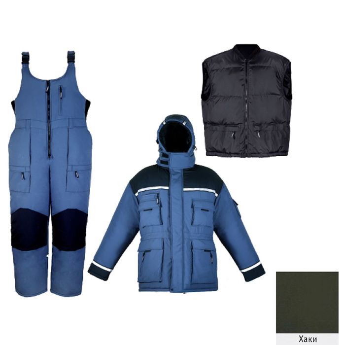 Костюм зимний «Эверест», размер 56-58, цвет хаки