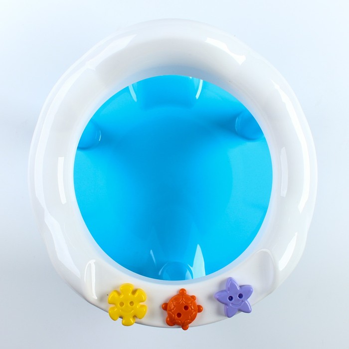 Стульчик для купания на присосках, цвет голубой