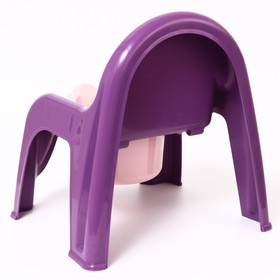 Горшок-стульчик с крышкой, цвет светло-фиолетовый от Сима-ленд