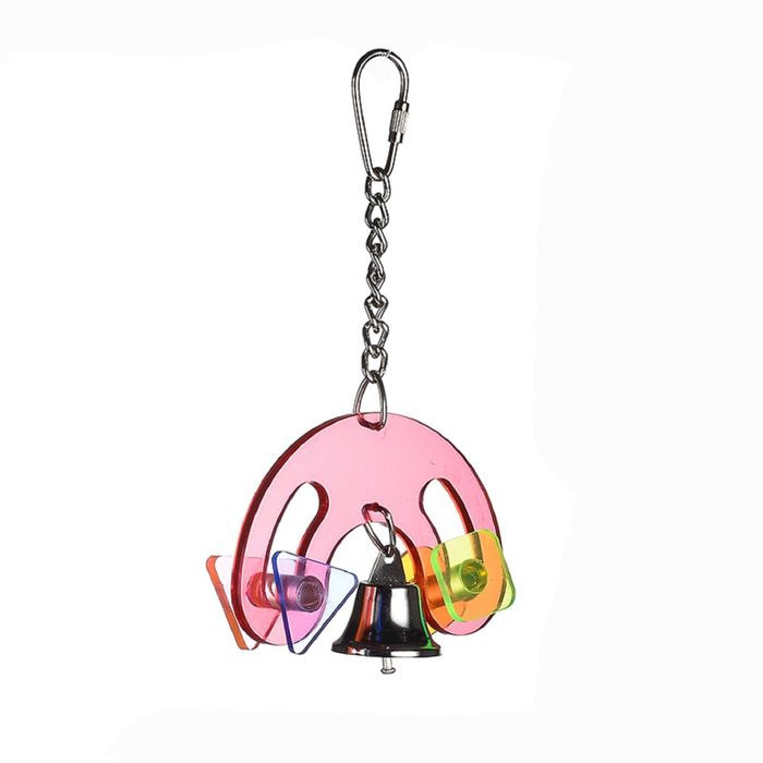 Игрушка для птиц "Дуга с колокольчиком" 18 x 12 см