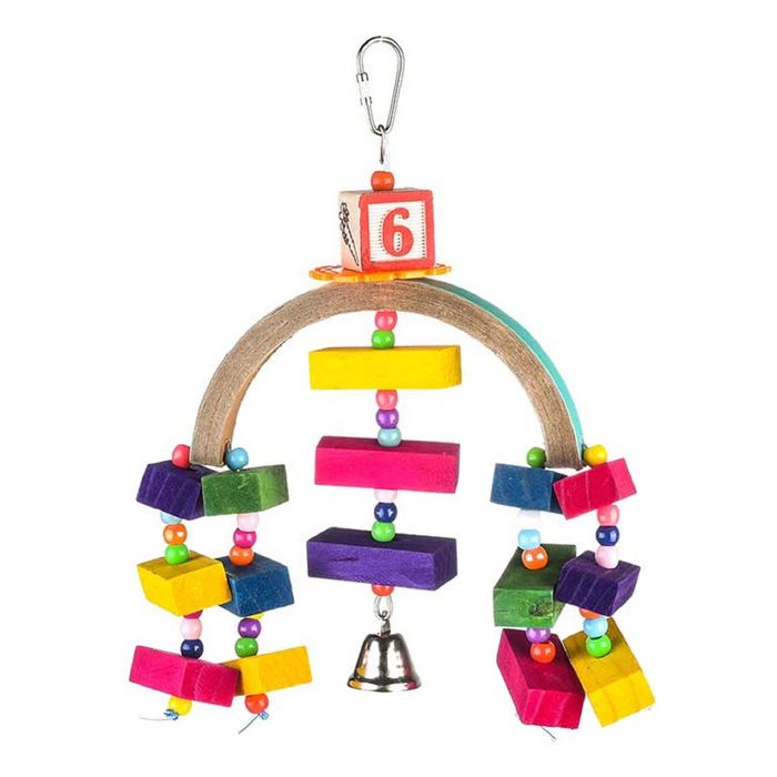 Игрушка для птиц "Радужный мост" 20 x 15 см
