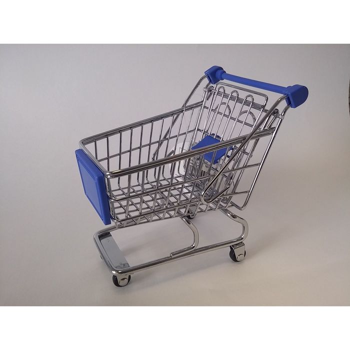 Игрушка для птиц "Тележка из супермаркета" 3.5 х 9.5 х 14 см