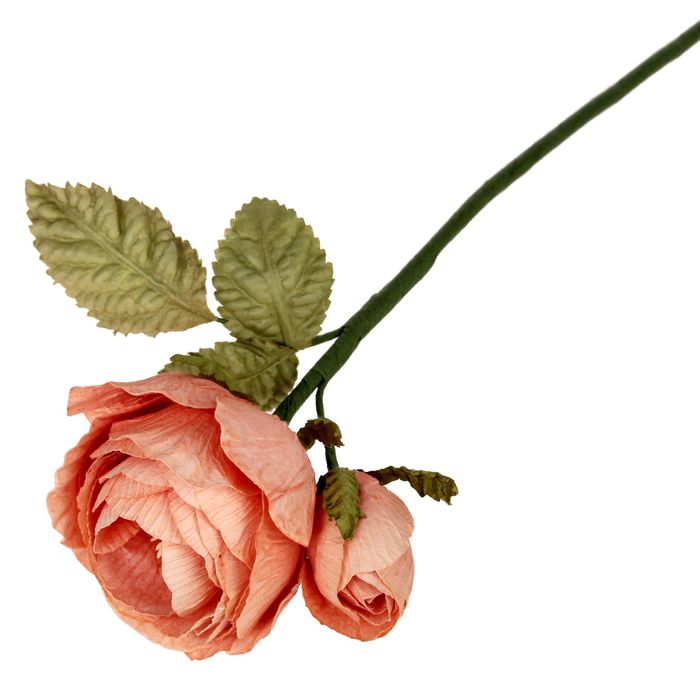 Декоративный цветок "Королевская роза", светло-коралловый
